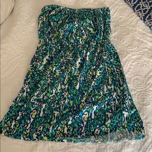Lilly Pulitzer Cotton Tube Top Dress/Coverup M